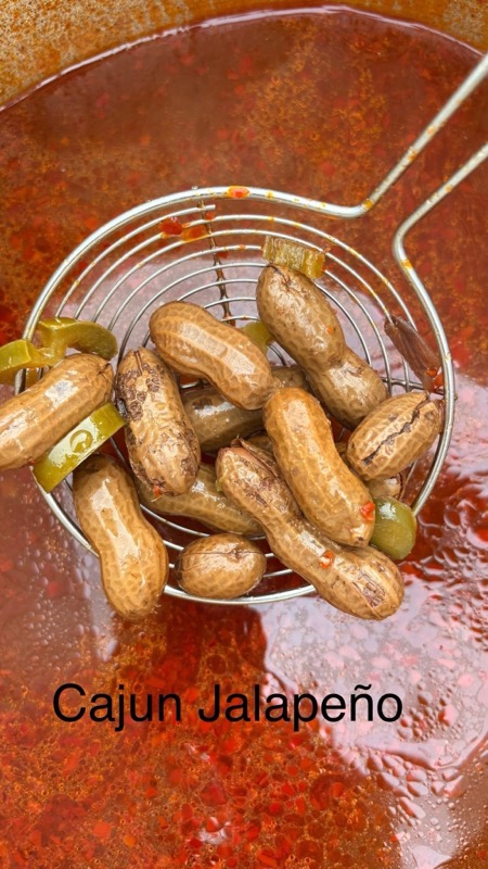 Cajun Jalapeño boiled peanuts