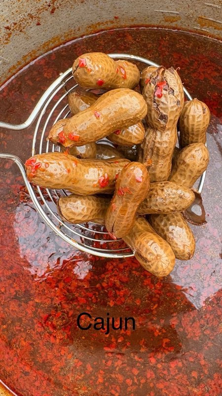 Cajun boiled peanuts